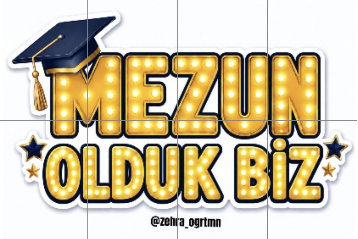 8 A4 Mezun Olduk Biz Panosu