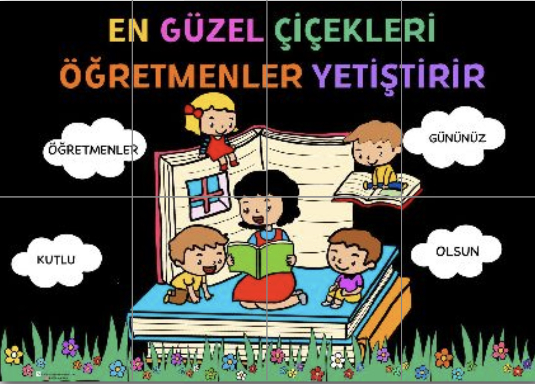 8 A4 ( Kadın Öğretmen Siyah Arka Planlı) Pano 3 RENKLİ