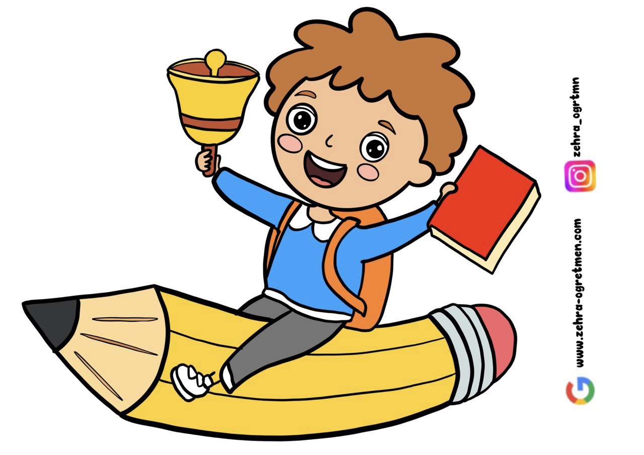 4 A4 İlköğretim Haftası Pano Çocuk 1 RENKLİ