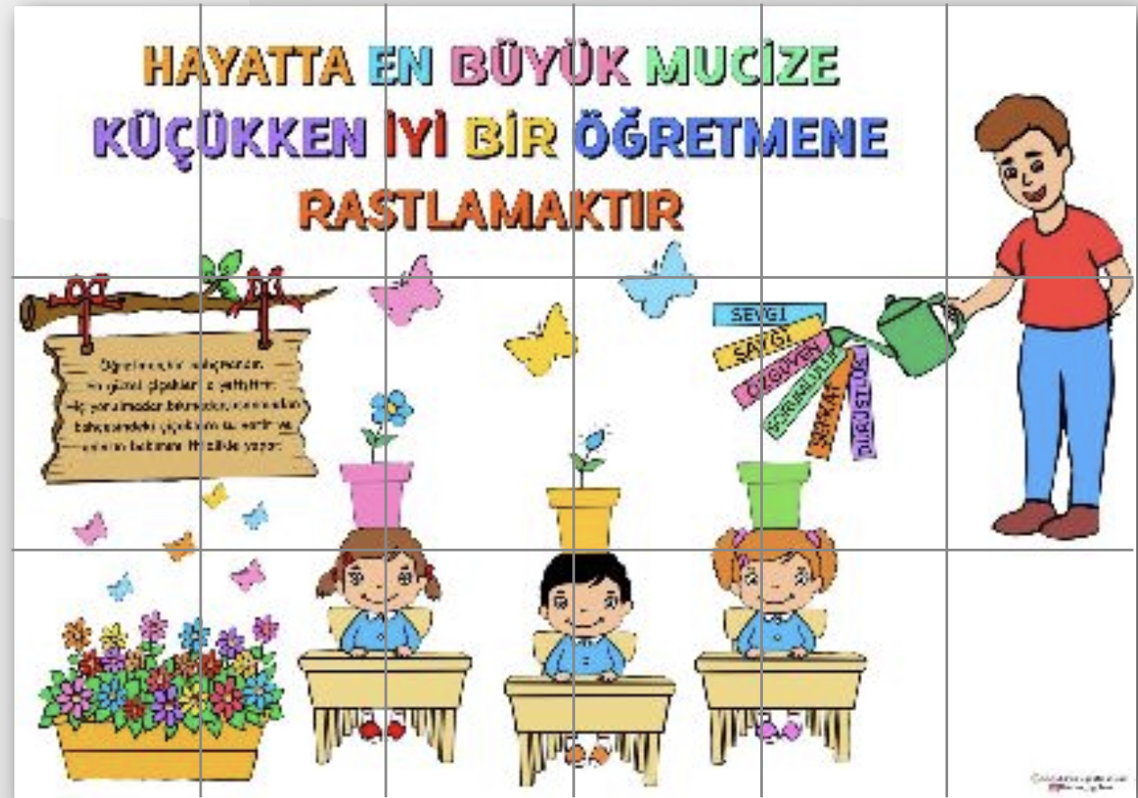 18 A4 ( Erkek Öğretmen) Hayatta en büyük mucize küçükken iyi bir öğretmene rastlamaktır ( ARKA PLAN BEYAZ