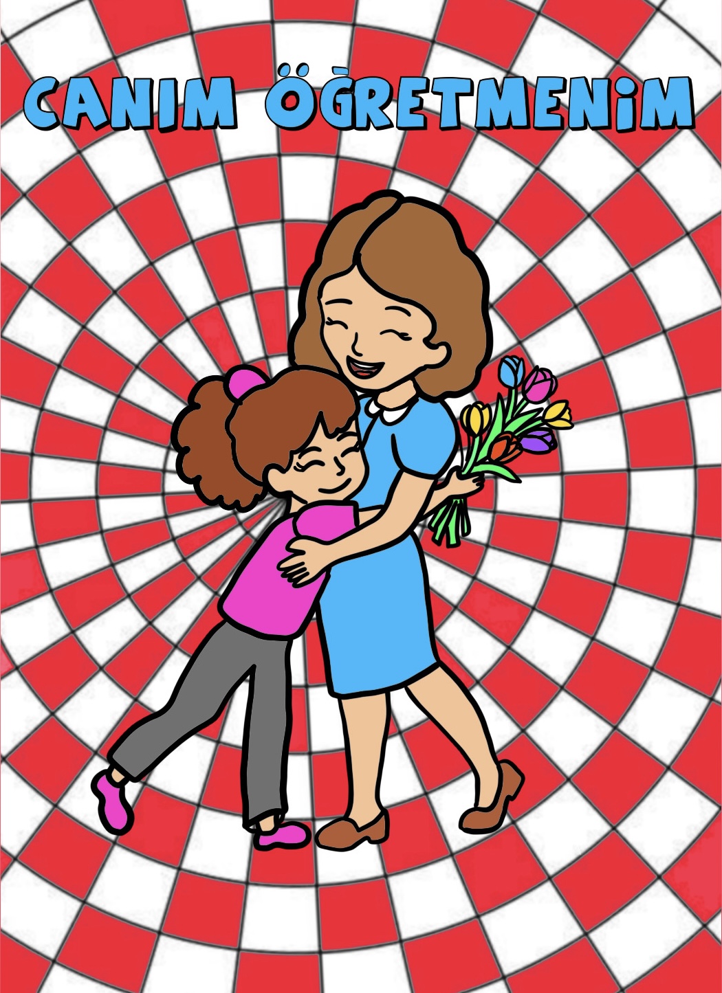 Kadın Öğretmen Boyama Sayfaları