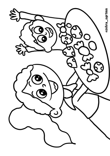 Şeker Tutan Çocuk 9 A4