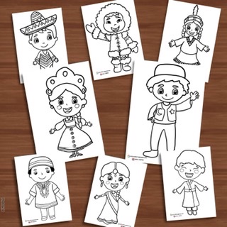 A4 Dünya Çocukları RENKSİZ