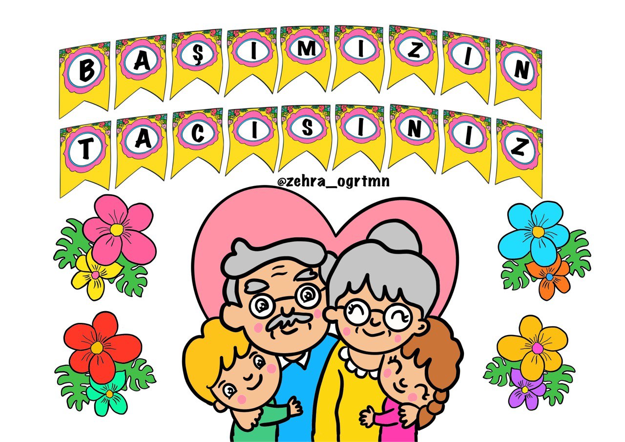 Başımızın Tacısınız Flama Renkli Renksiz