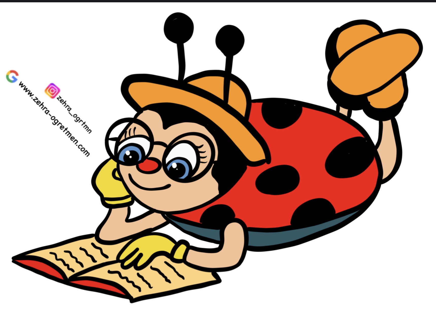 A4 Uğur Böcekli Pano Görselleri