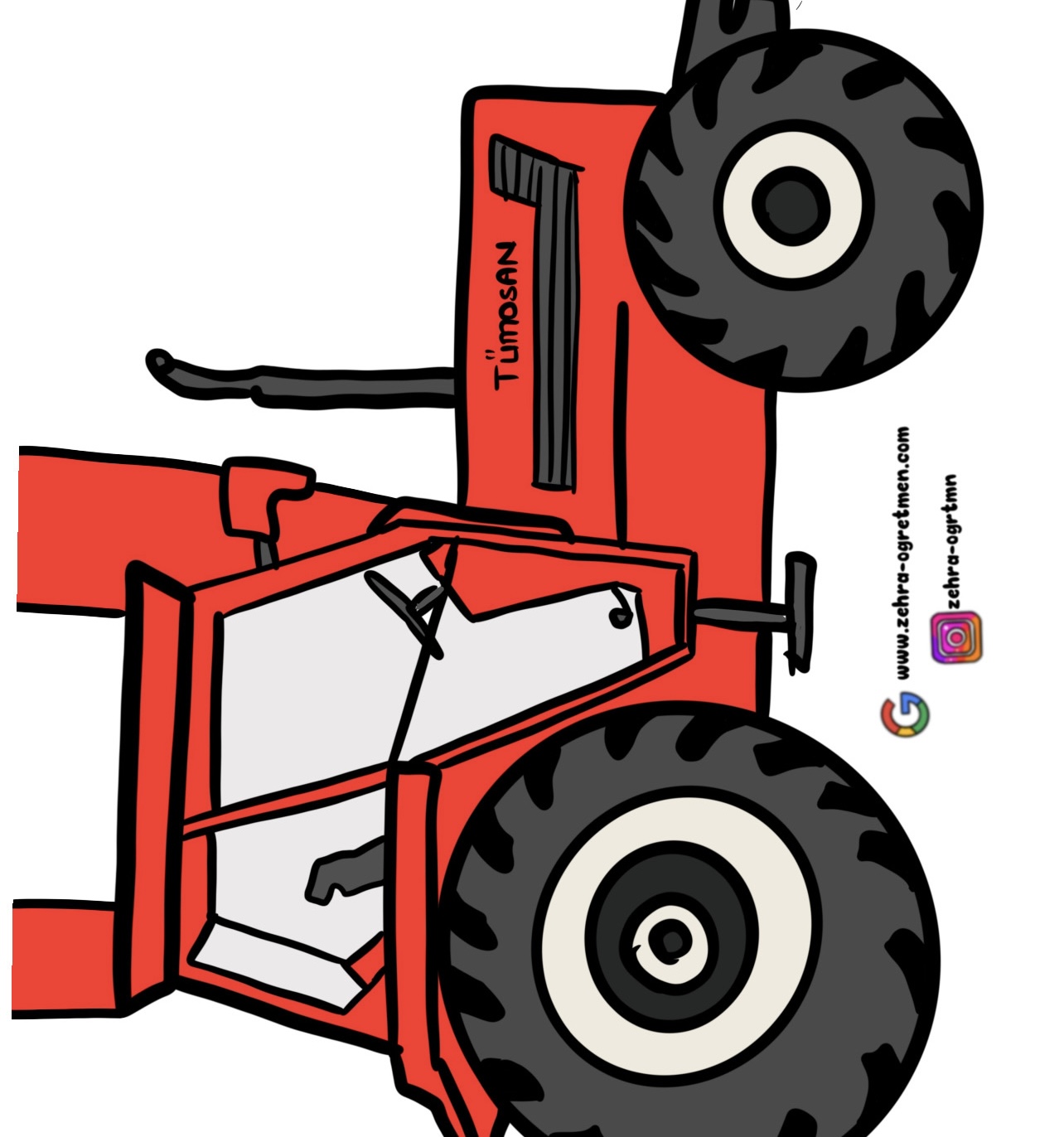 4 A4 Tümosan Yerli Traktör RENKLİ