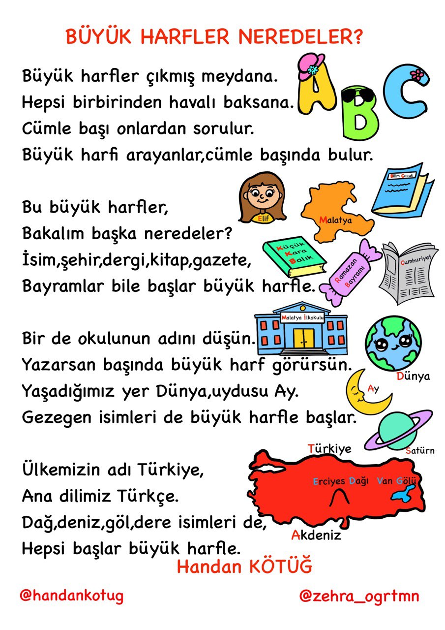 Büyük Harfler Neredeler Şiiri