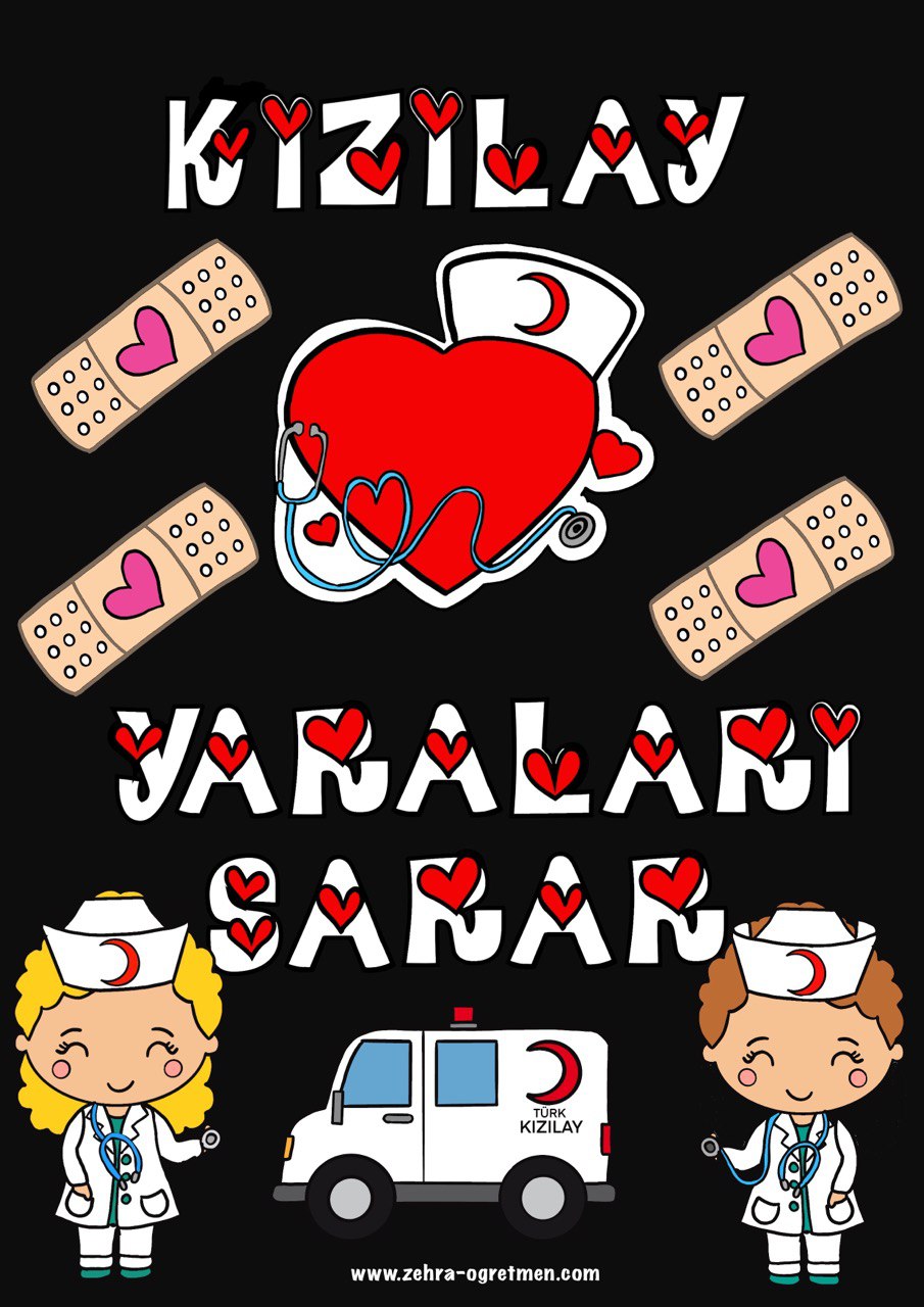 Kızılay Haftası A4 RENKLİ RENKSİZ Pano Etkinliği