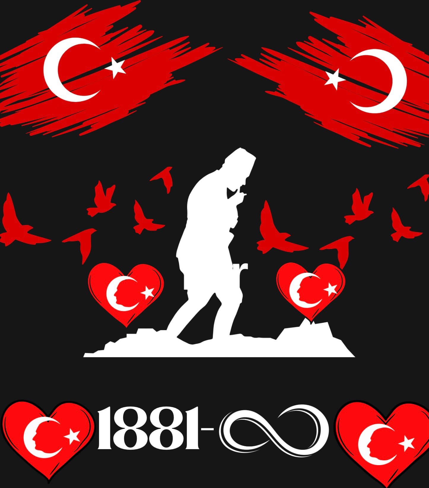 10 Kasım Pano 3 ( 8 A4 Parçalı)