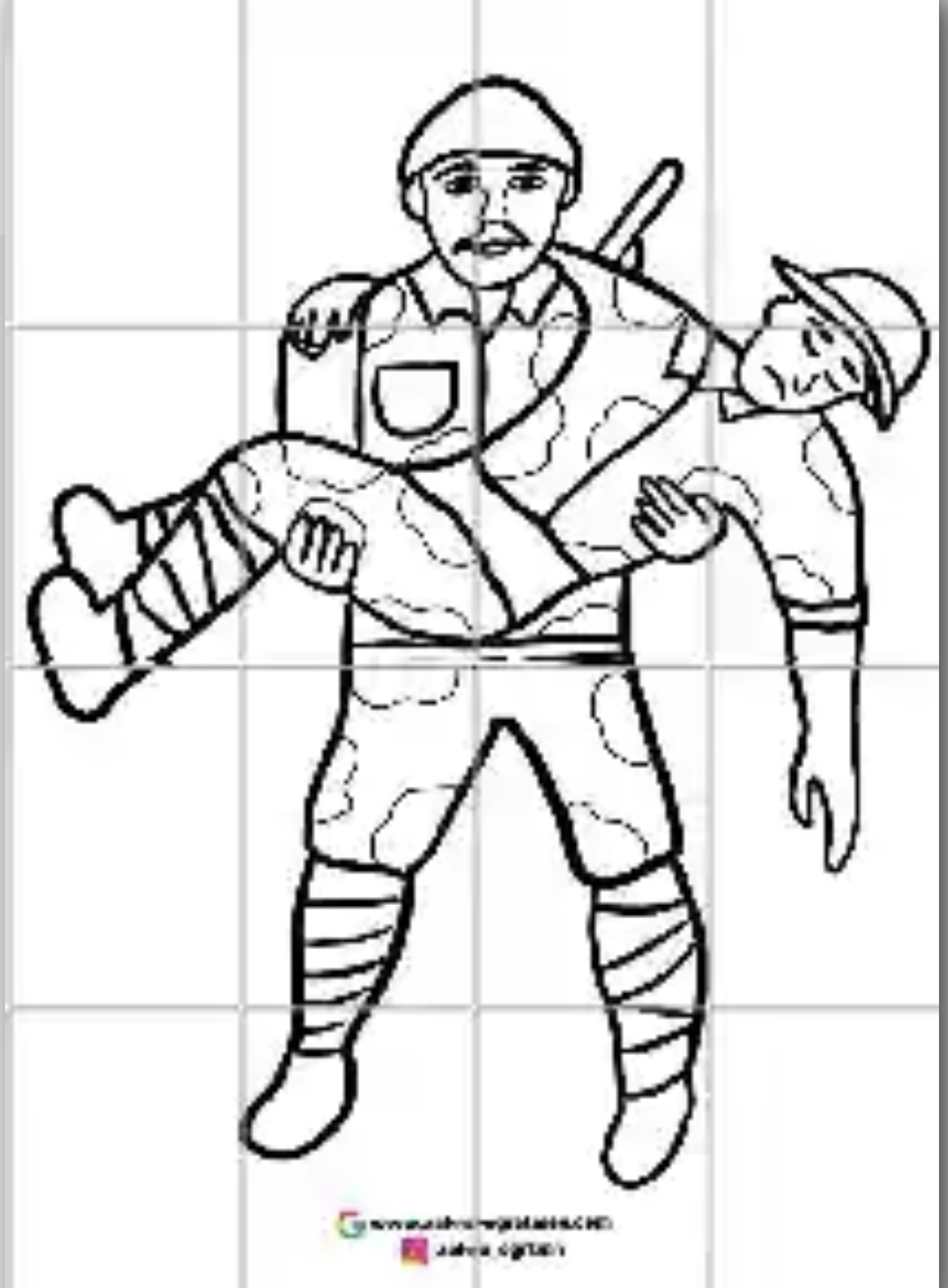 16 A4 Asker Taşıyan Asker RENKSİZ