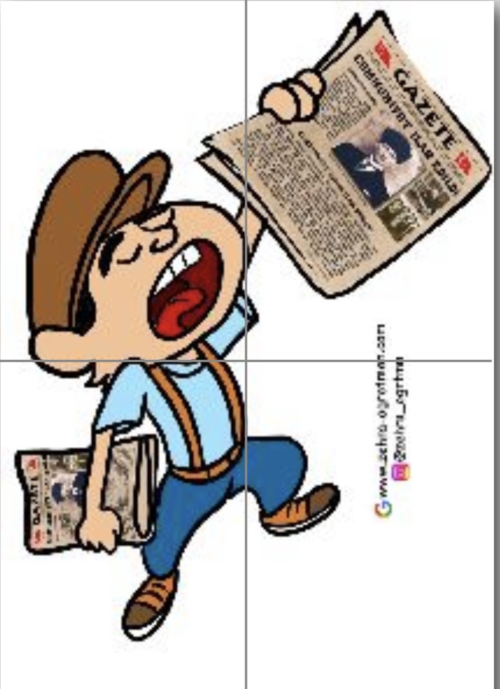 4 A4 Gazete Satan Çocuk 1 RENKLİ