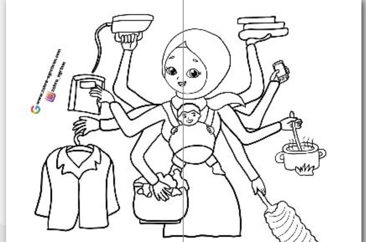 2 A4 Tesettürlü Anne RENKSİZ