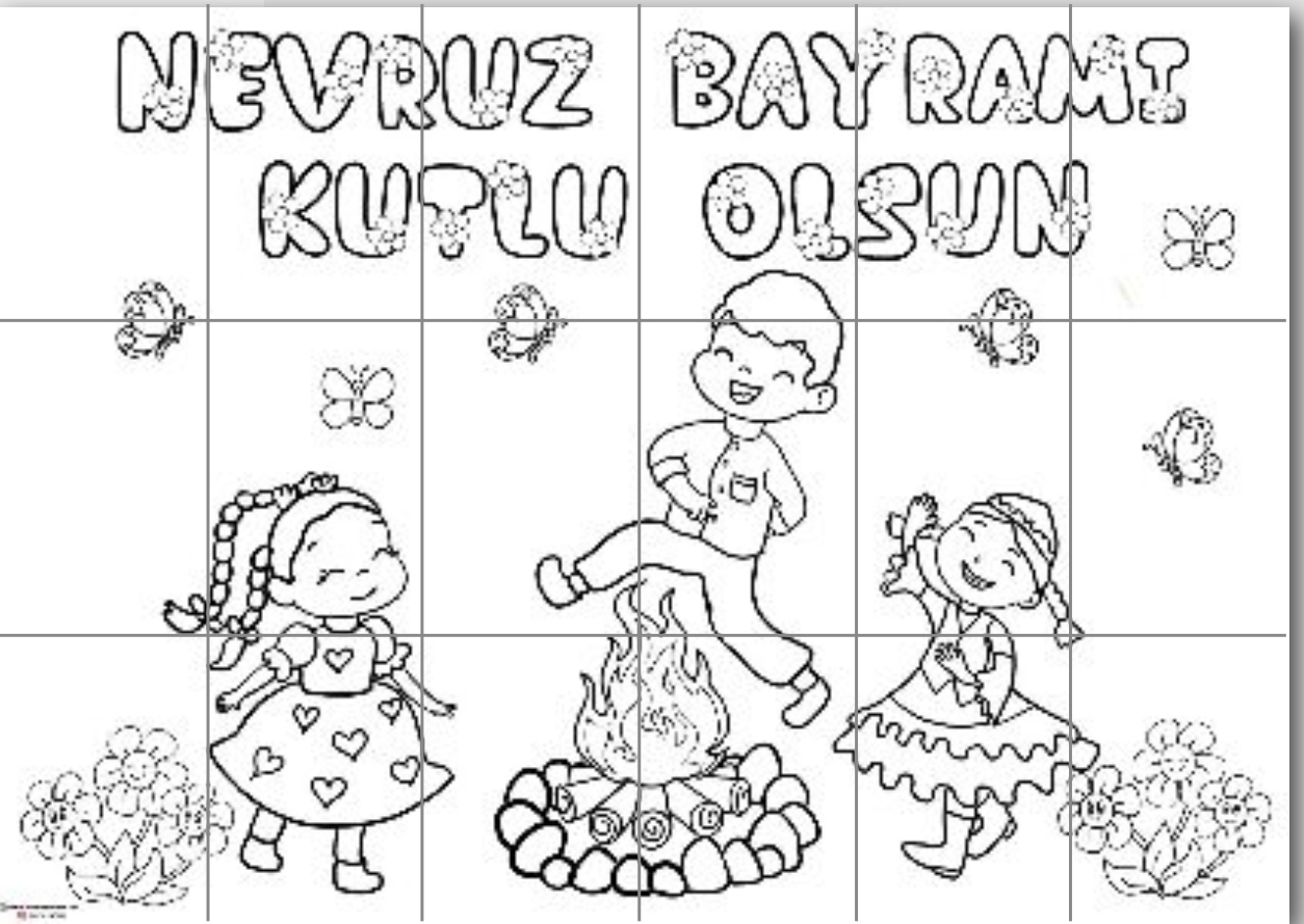 18 A4 Nevruz Bayramı Grup Boyama Çalışması