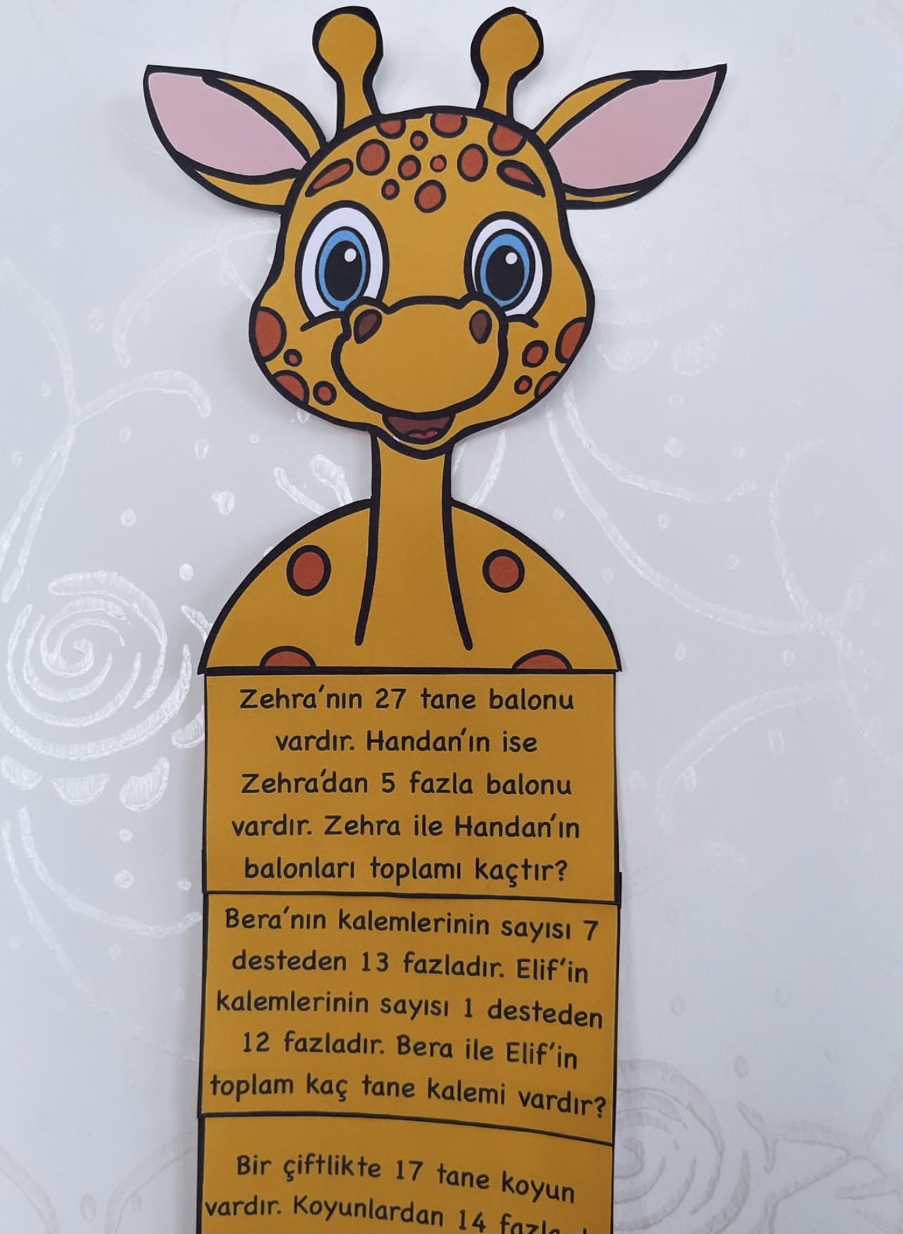 Kimin Zürafası Daha Uzun ( Toplama İşlemi Problemleri)