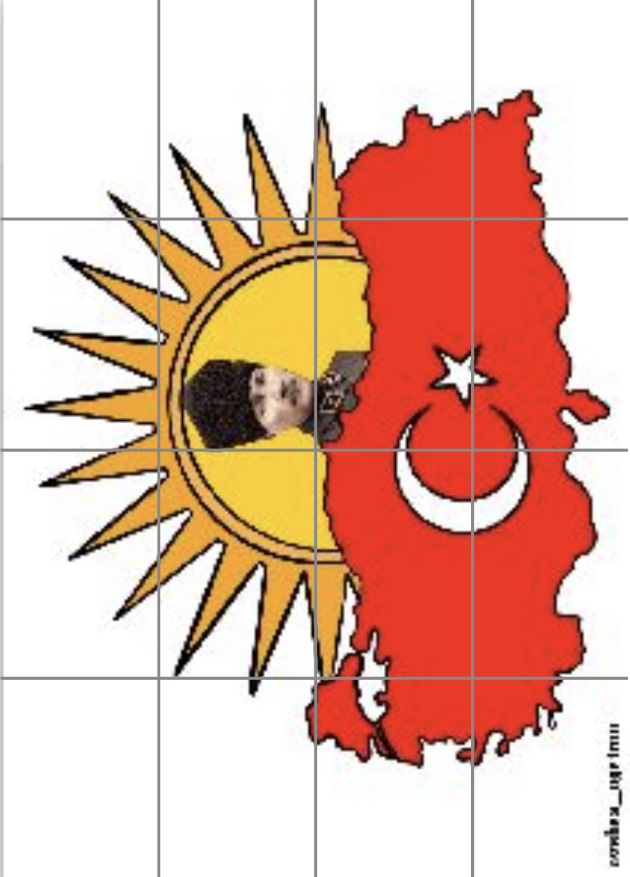 16 A4 Türkiye Haritası ve Güneş Renkli