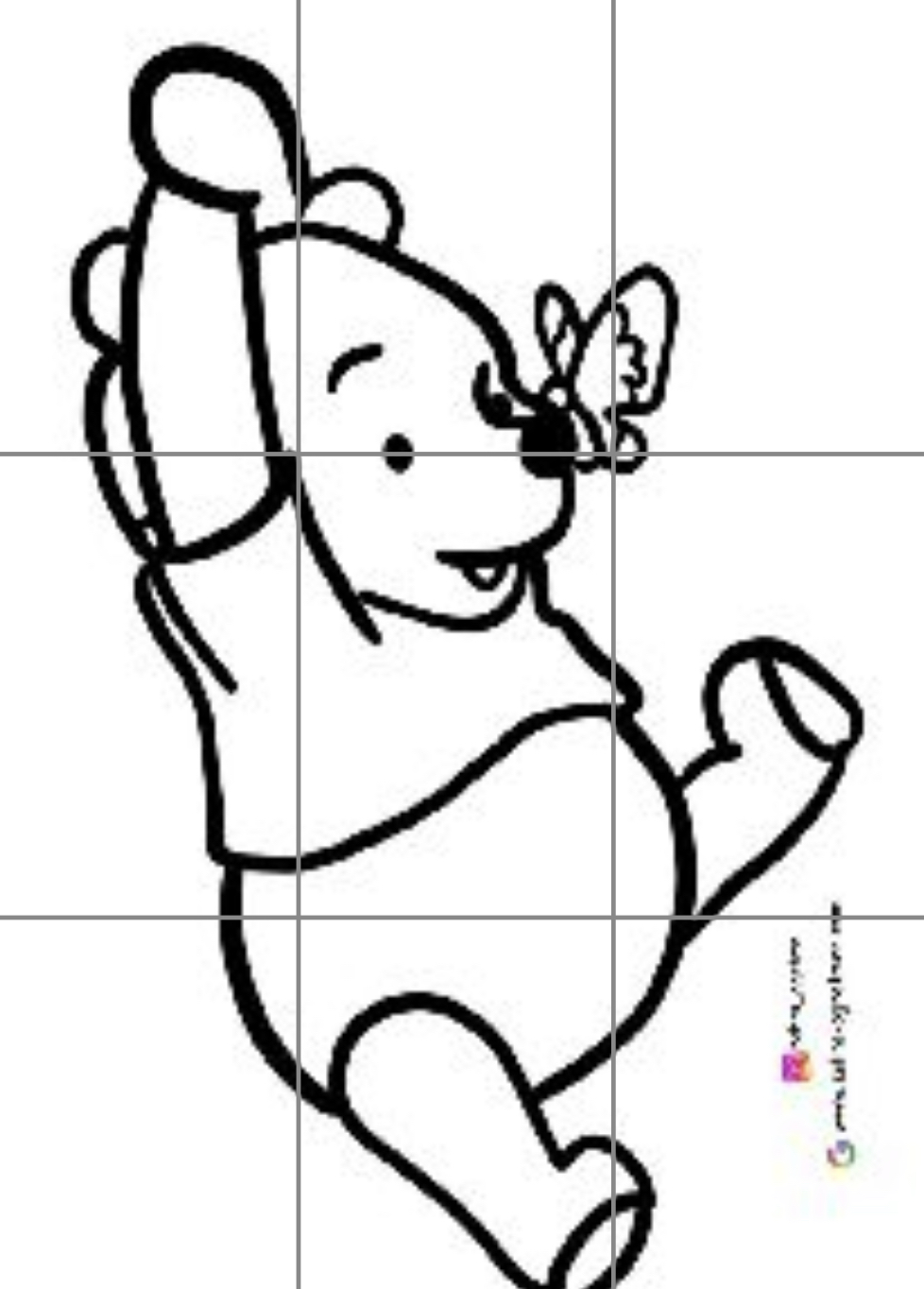 9 A4 Pano Görselleri RENKSİZ ( Winnie the pooh)