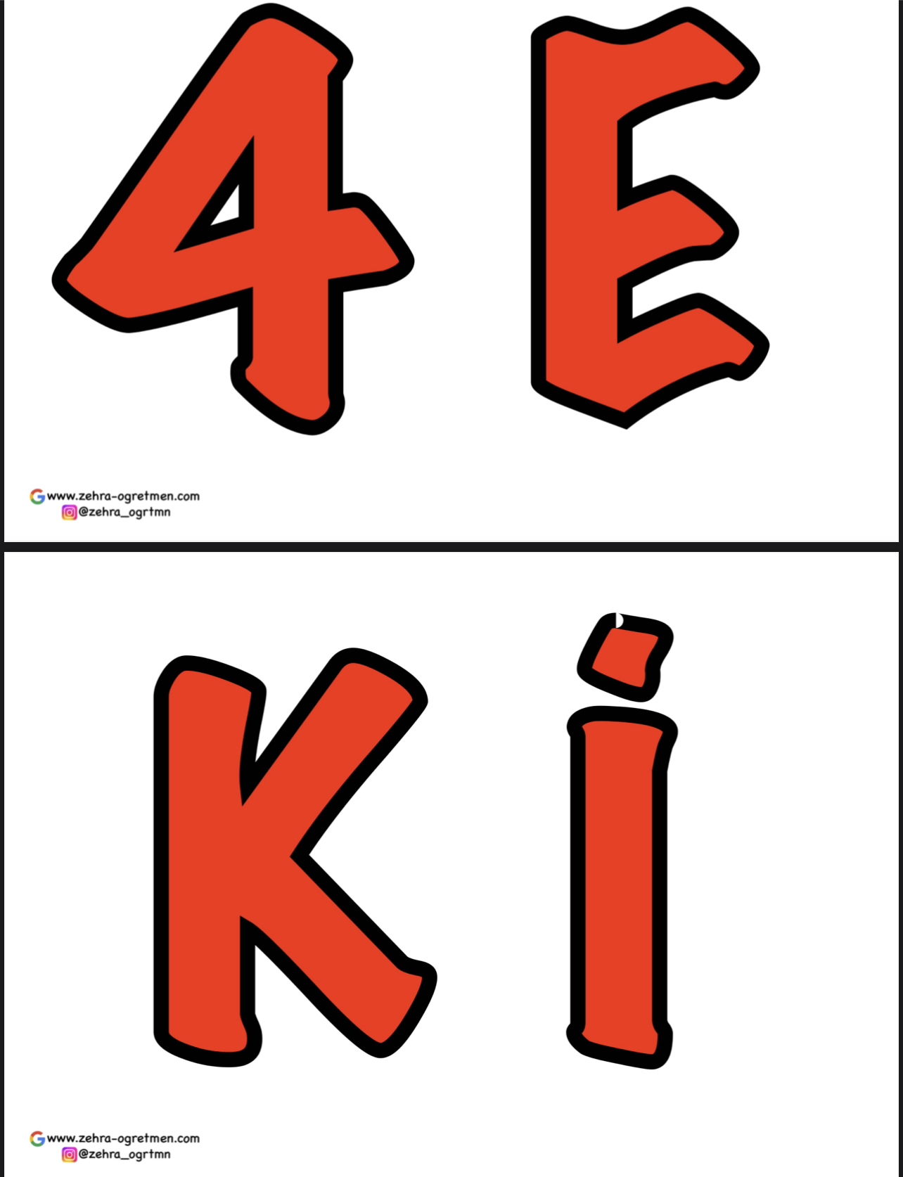 4 Ekim Yazısı Renkli Renksiz