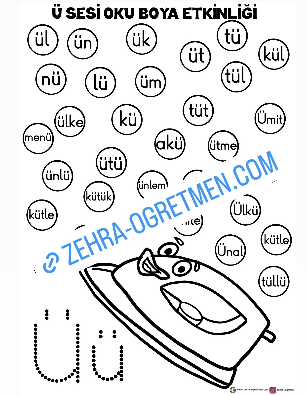 Ü Sesi Oku Boya Etkinliği