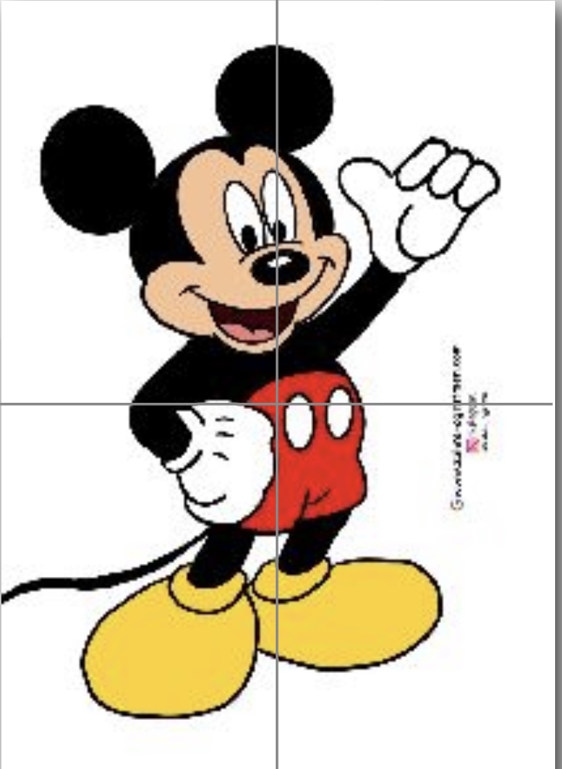 4 A4 Mickey ve Minnie Mouse