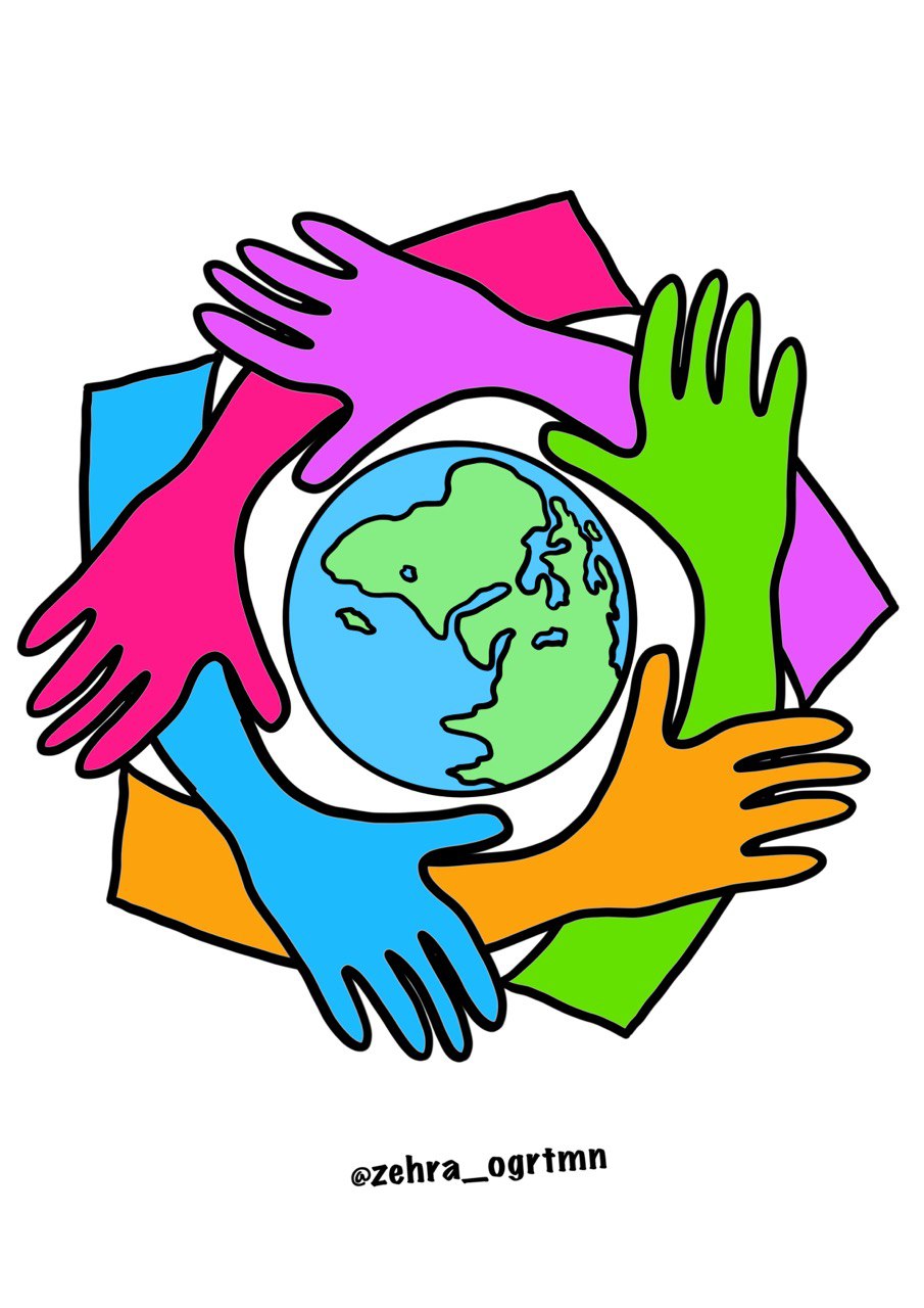 (A4 Boyutu) RENKLİ 10 Aralık Dünya İnsan Hakları Günü Pano Etkinliği