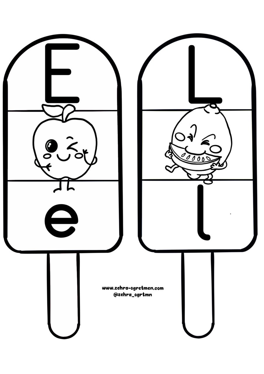 Dondurmalı Ses Grupları Pano Görselleri ( RENKSİZ)