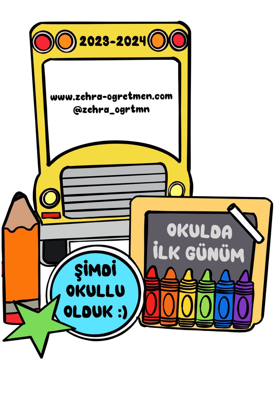 25 A4 Şimdi Okullu Olduk Okul Servisi RENKLİ