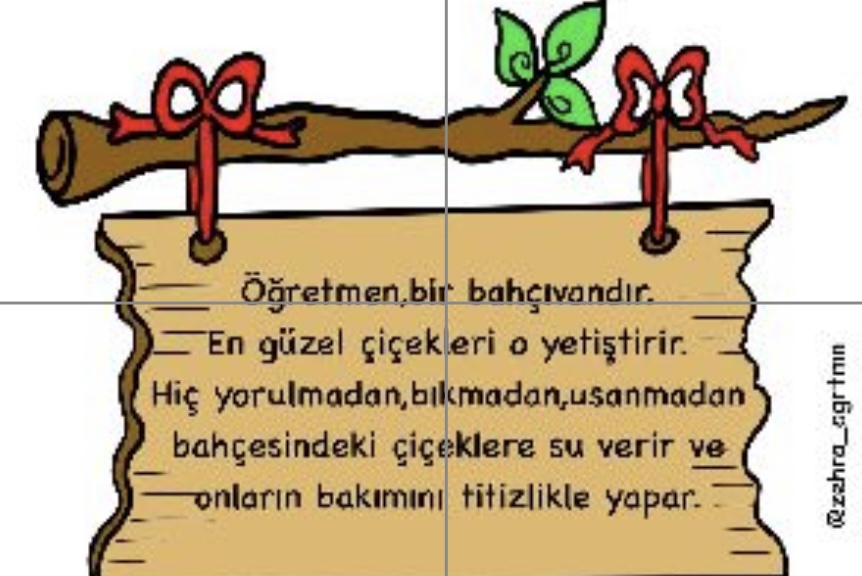 (4 a4) Öğretmenler Günü Tabela ve Sulama Kabı