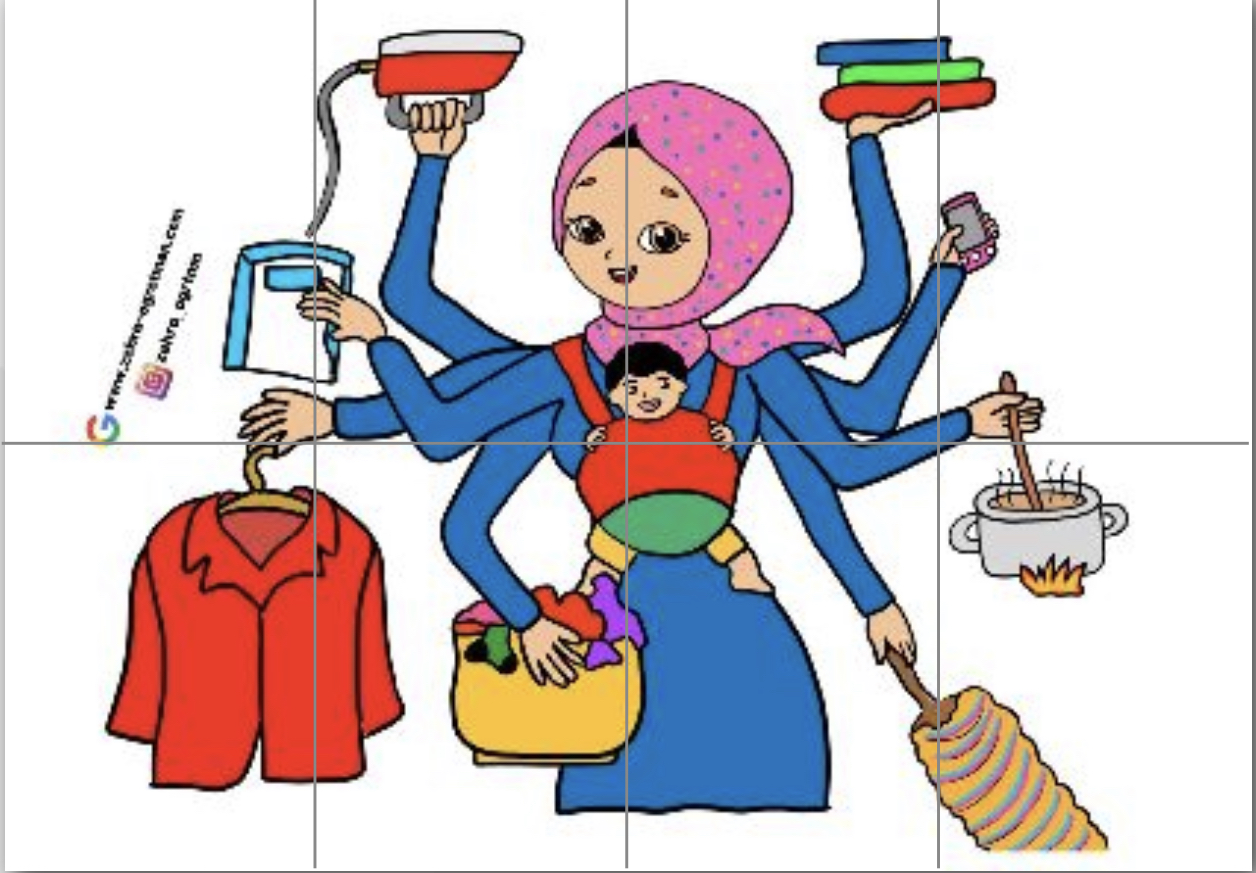 8 A4 Tesettürlü Anne RENKLİ