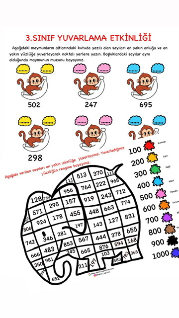 Boyamalı Yuvarlama Etkinliği