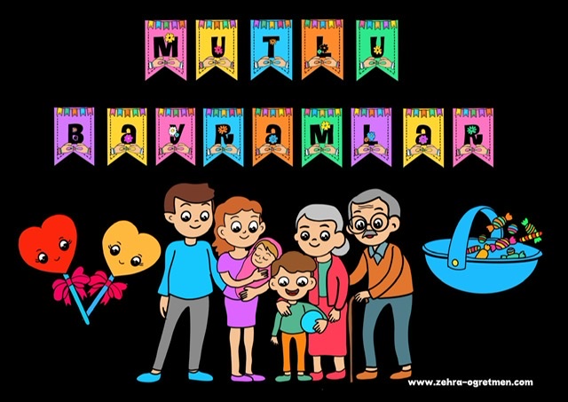 Mutlu Bayramlar Panosu A4 Görseller
