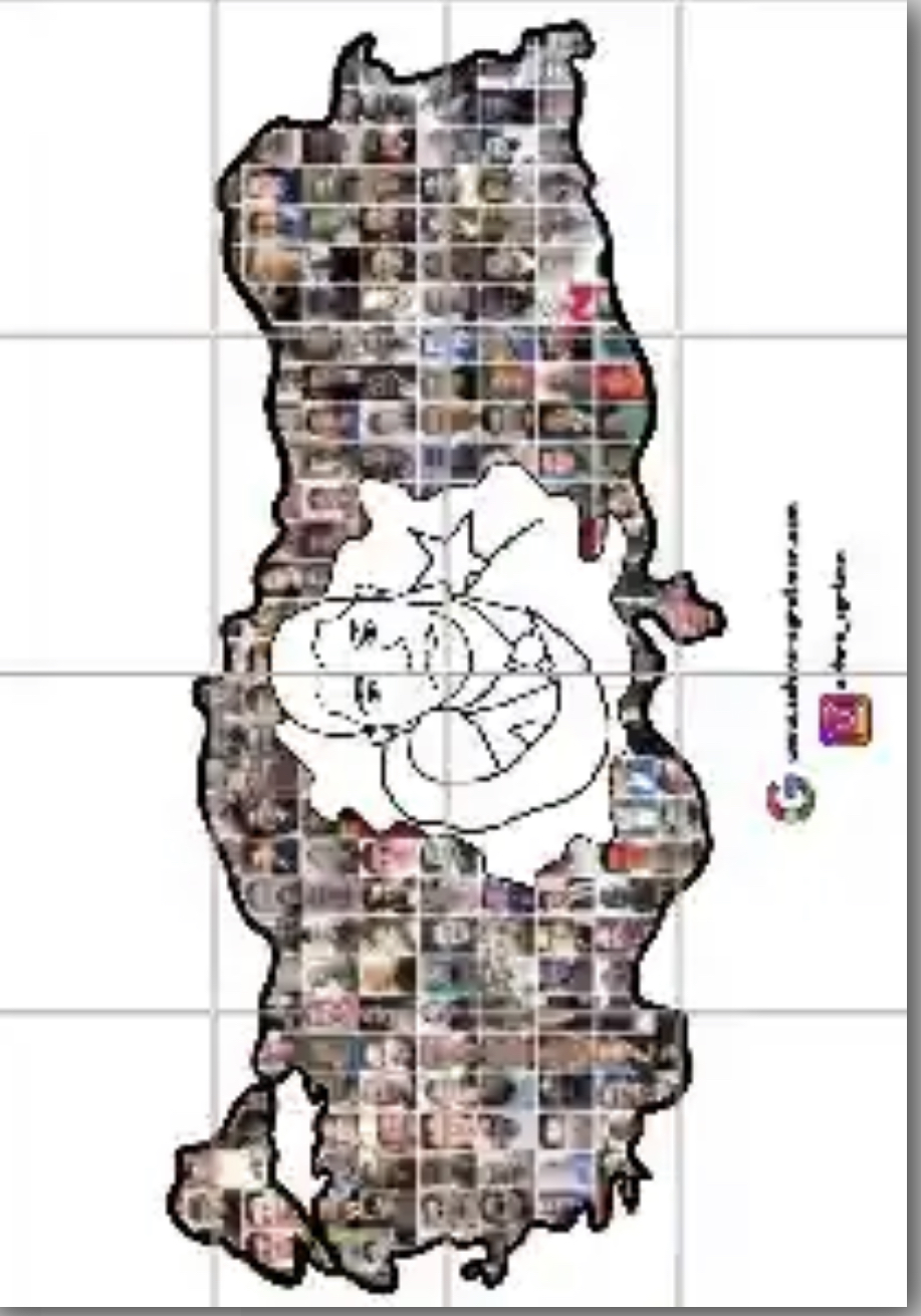 Türkiye Haritası Demokrasi Şehitleri 16 A4 RENKSİZ