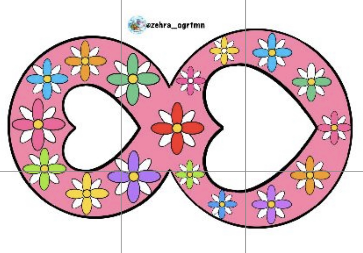 (6 A4) 8 Mart Çiçekli Hatıralık Çerçeve