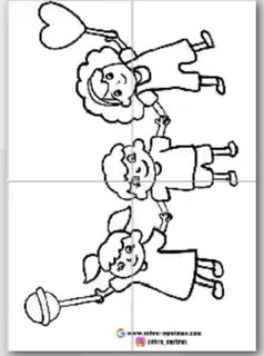 4 A4 Çocuklar Bayram Panosu RENKSİZ