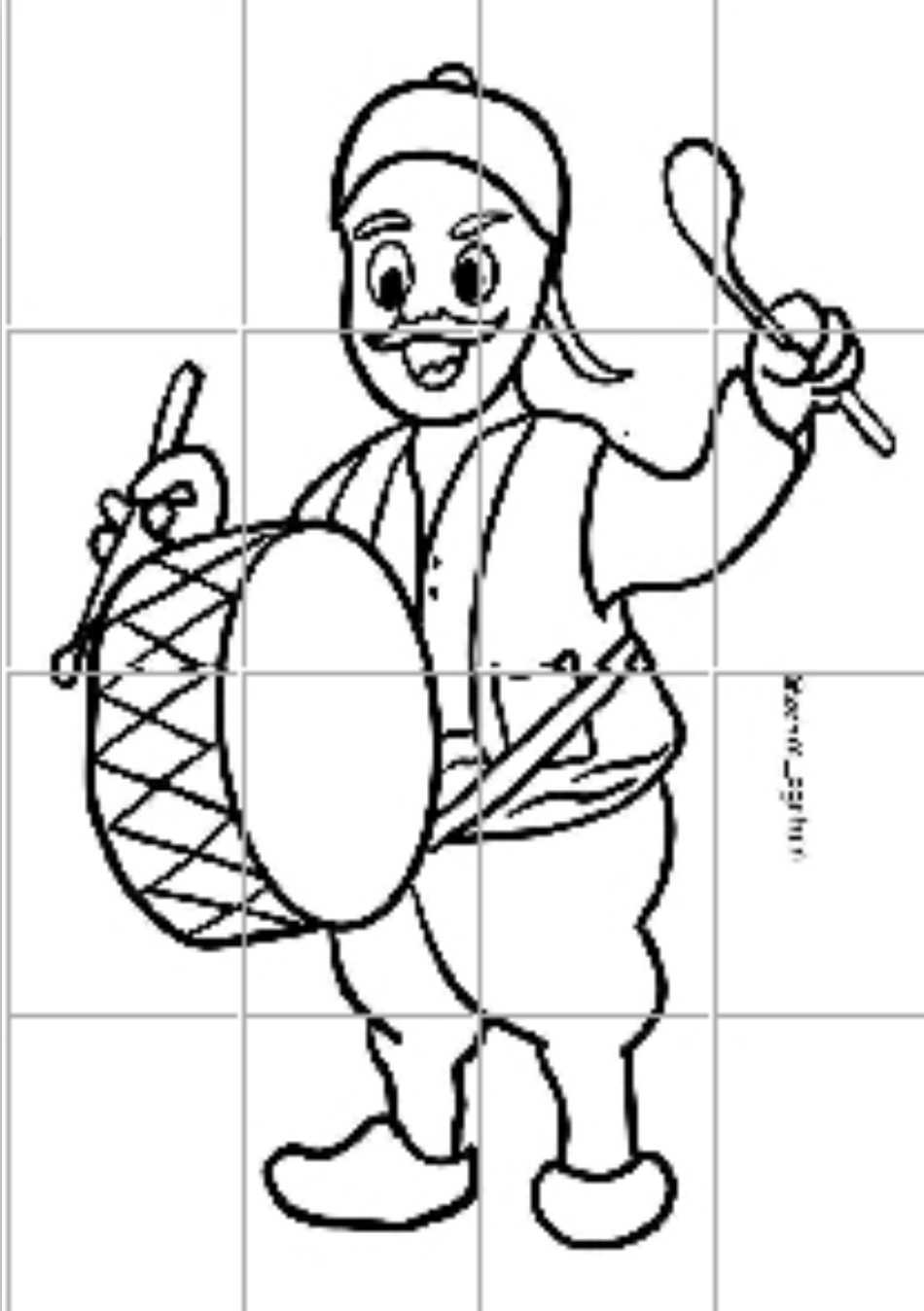 16 A4 Ramazan Davulcusu 2 Renksiz