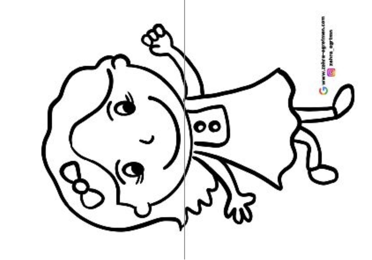 2 A4 Çocuklar Ev Güneş RENKSİZ