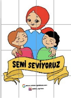 16 A4 Tesettürlü Anne 1 RENKLİ