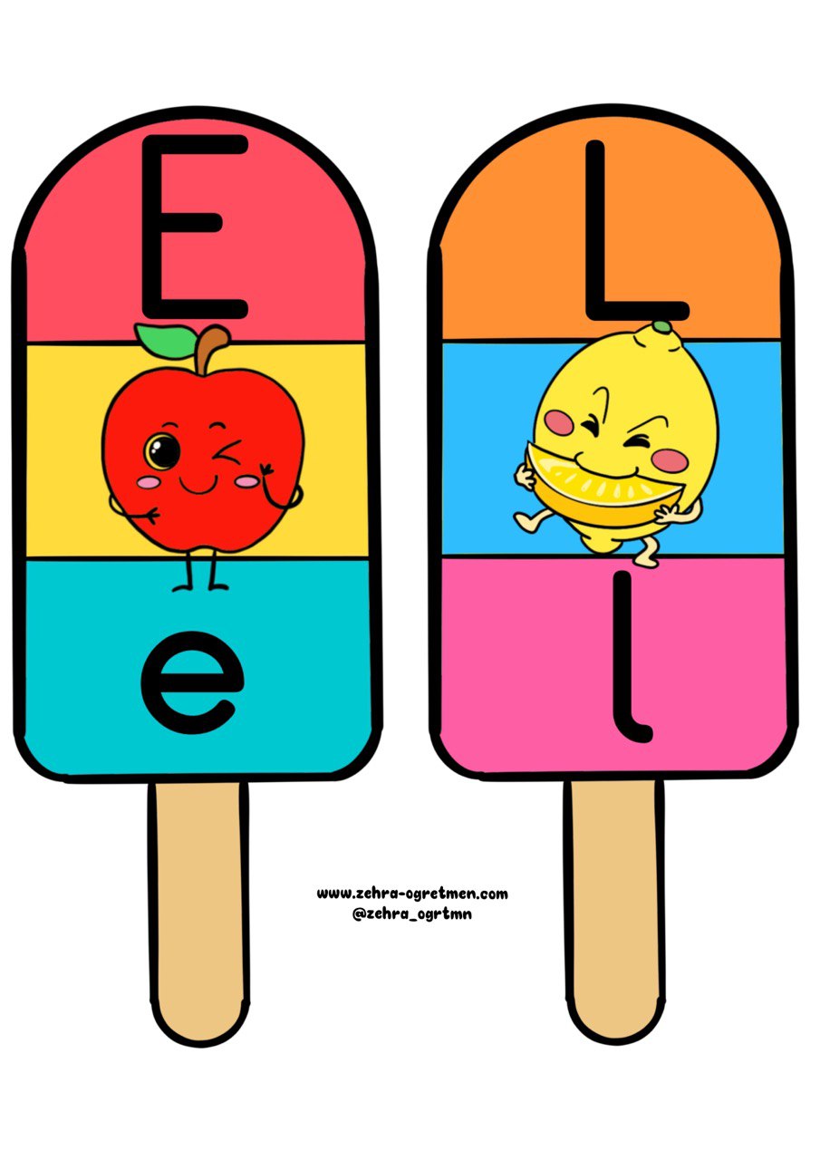 Dondurmalı Ses Grupları Pano Görselleri ( RENKLİ)