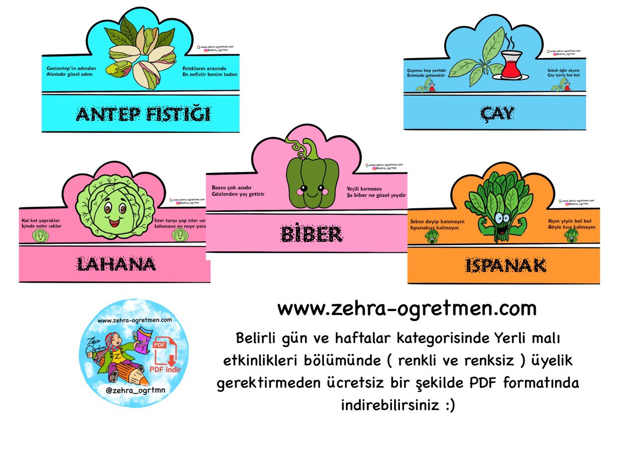 Antep fıstığı ve Biber Yerli Malı Taç