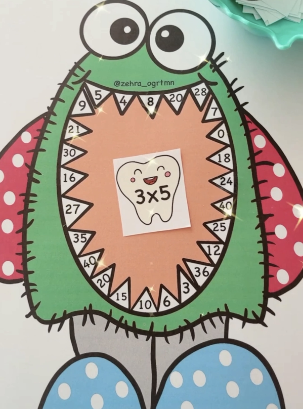 Çarpma İşlemi Diş Fırçalama Etkinliği