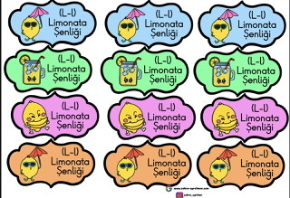 Limonata Bardak Etiketleri