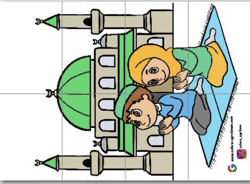 8 A4 Cami ve Çocuklar RENKLİ