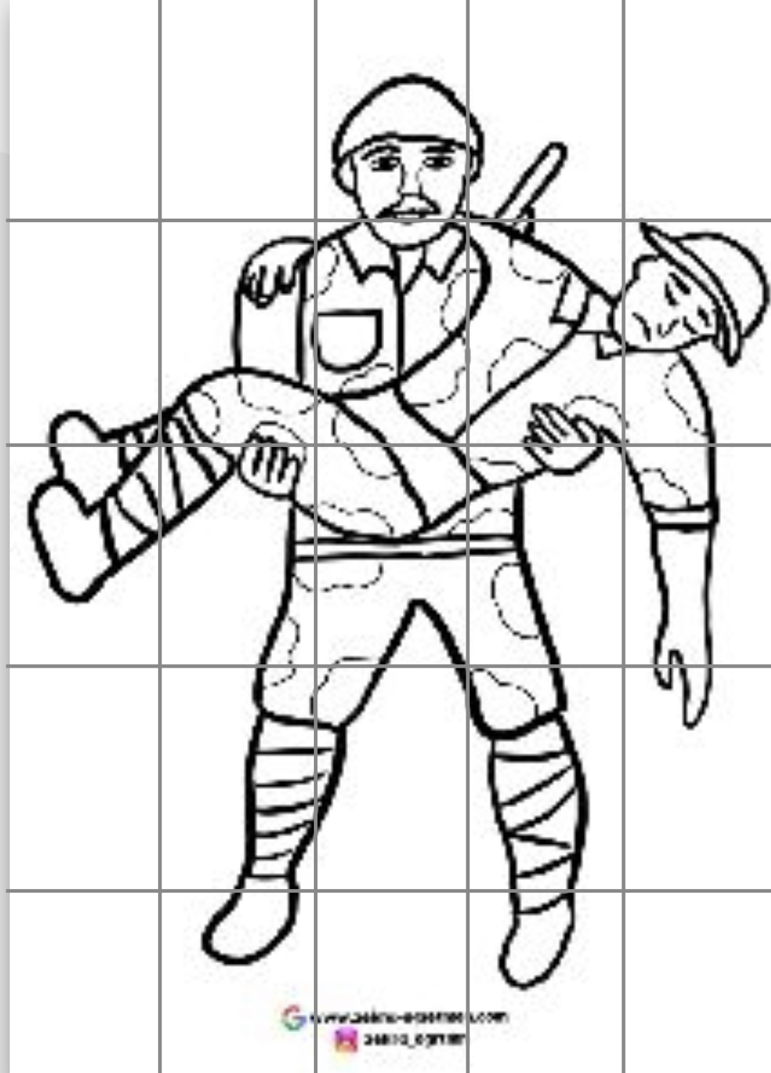 25 A4 Asker Taşıyan Asker RENKSİZ