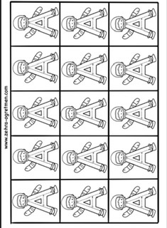 15 24 30 48 Kişilik A Sesi Deftere Yapıştırmalık Görseller ( RENKSİZ)