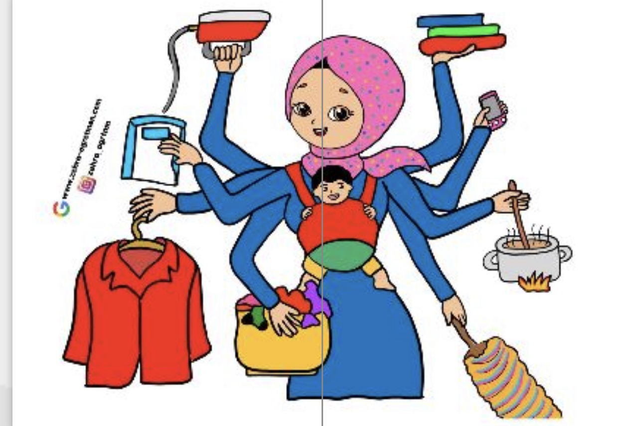 2 A4 Tesettürlü Anne RENKLİ