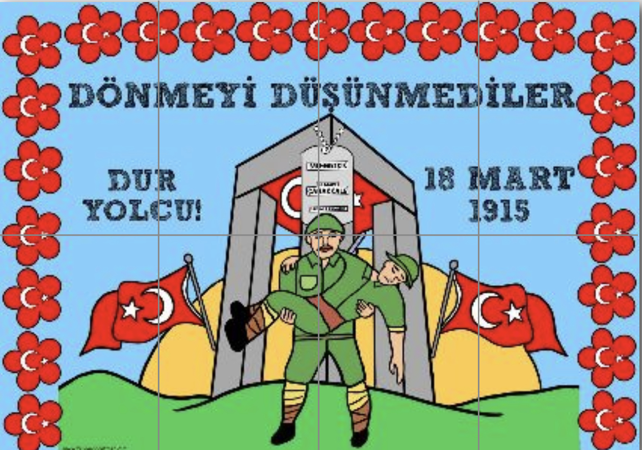 8 A4 Dönmeyi Düşünmediler Panosu Mavi Arka Planlı