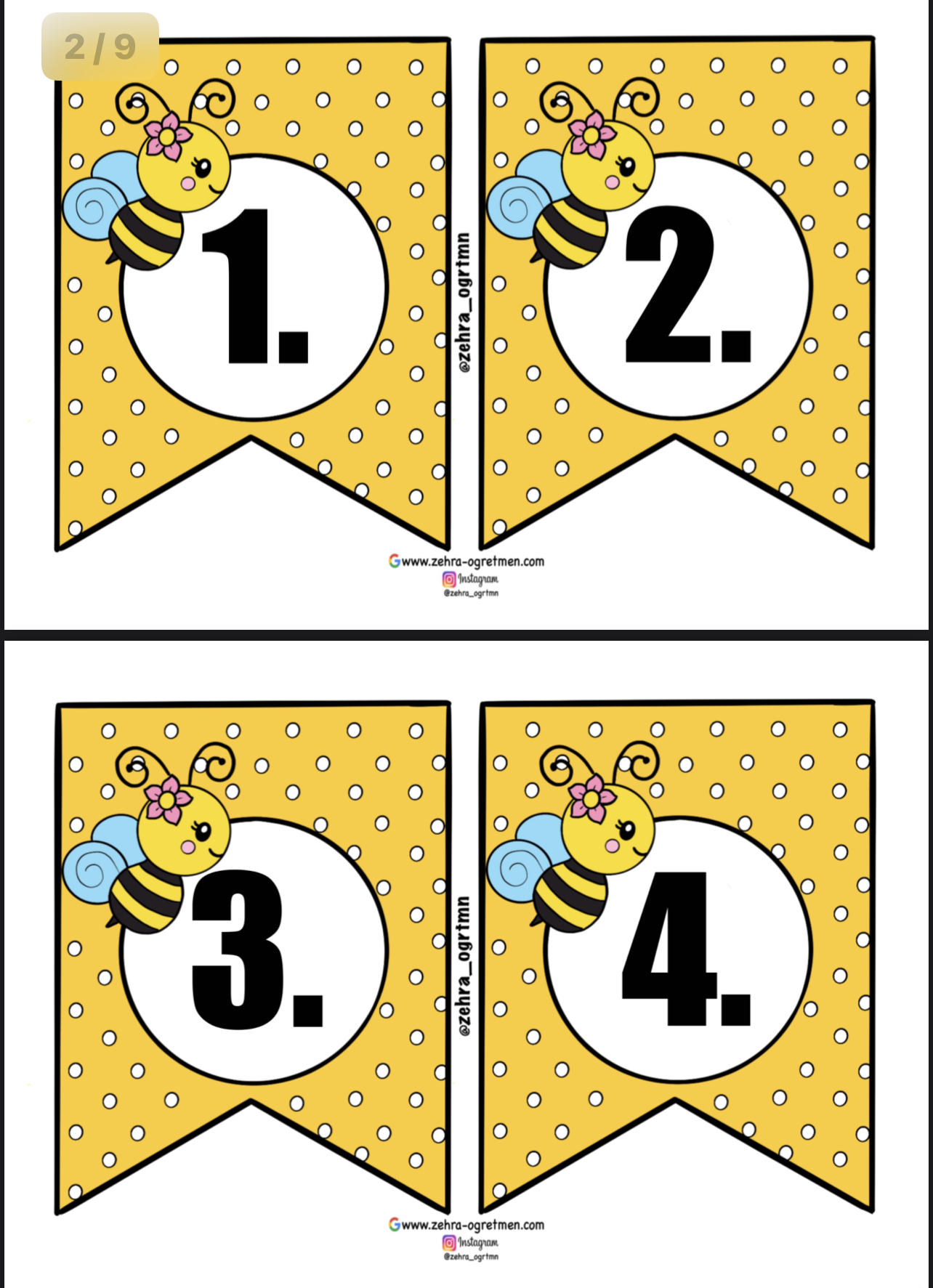 Arılı 1.2.3.4 Sınıfa Merhaba Flaması Renkli