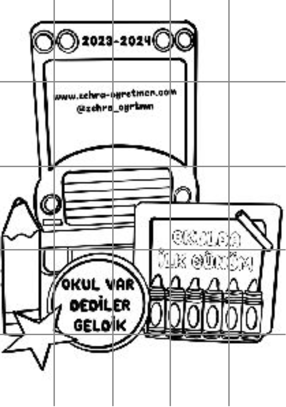 25 A4 Okul Var Dediler Geldik Okul Servisi RENKSİZ