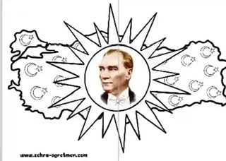 2 A4 Atatürk’lü Türkiye Haritası 19 Mayıs ( RENKSİZ)