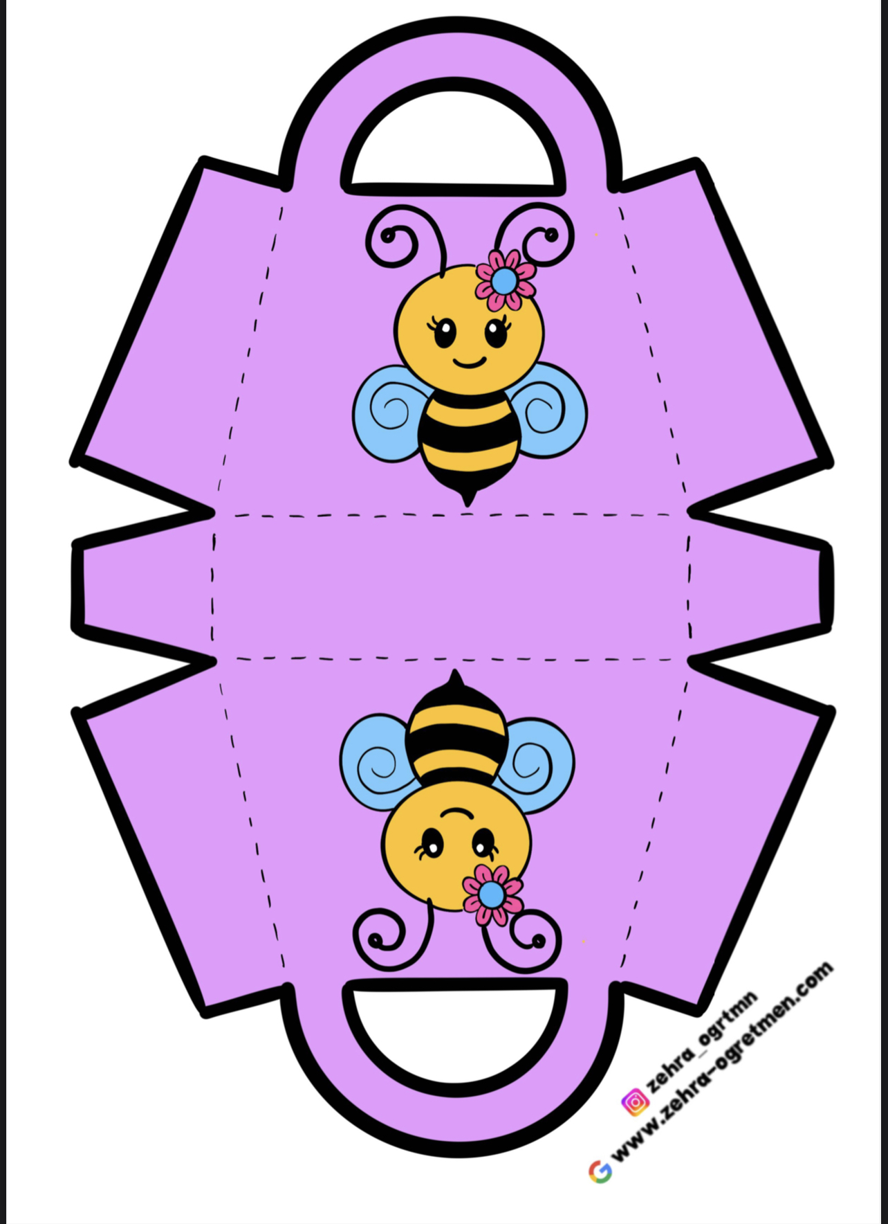 Arılı HEDİYELİK ÇANTA Etkinliği Renkli Renksiz