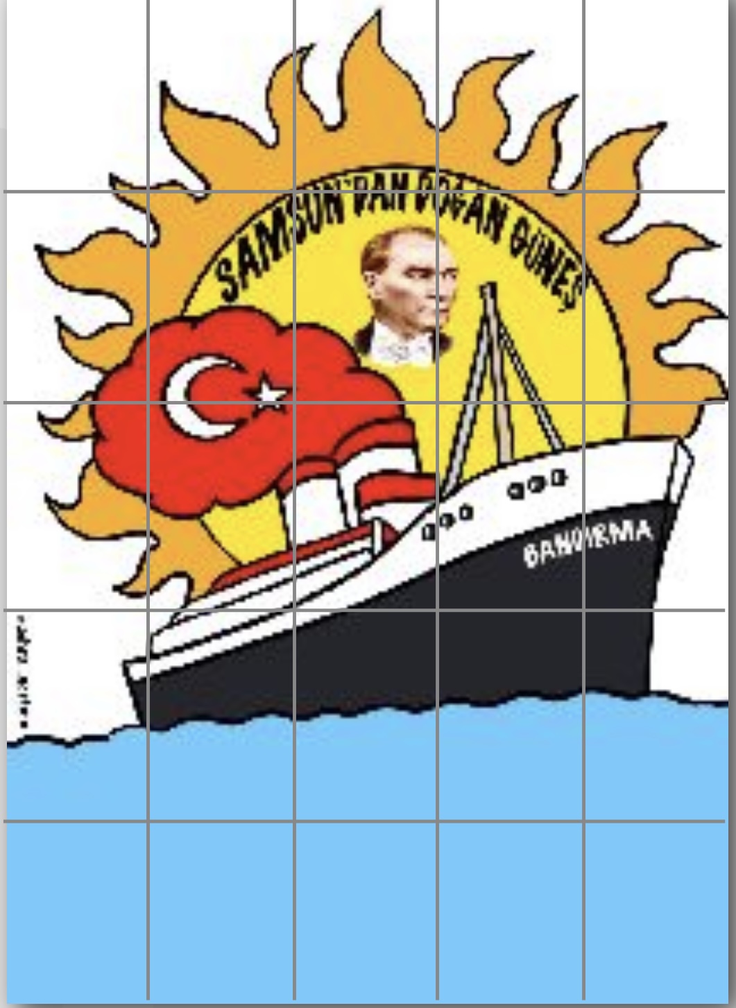 25 A4 Samsun’dan Doğan Güneş Bandırma Vapuru Renkli